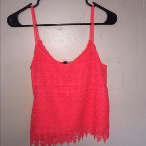 Hot Pink Crochet Tank